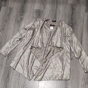 Kim & Cami Metallic Gold & Heathered Taupe Set